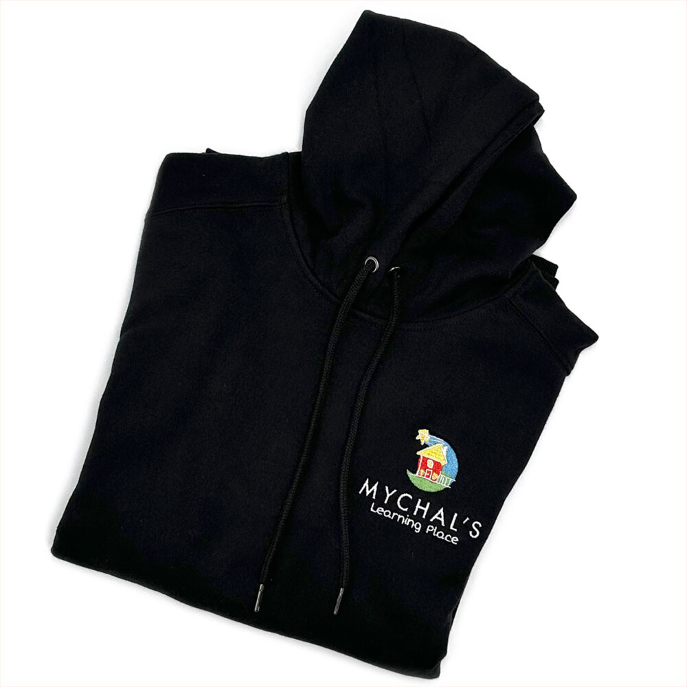 Mychals learning place black hoodie