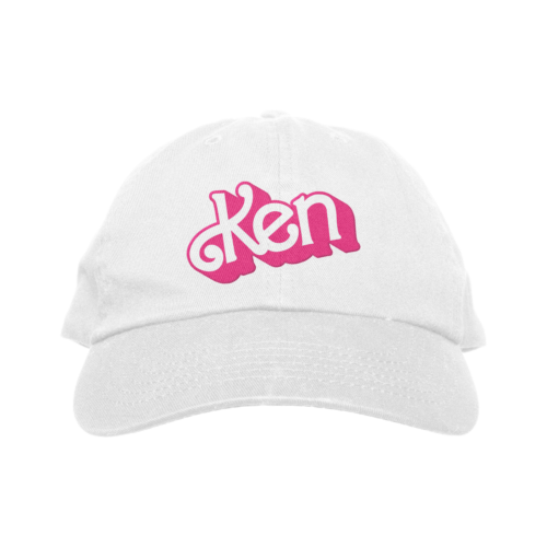 White dad hat ken logo