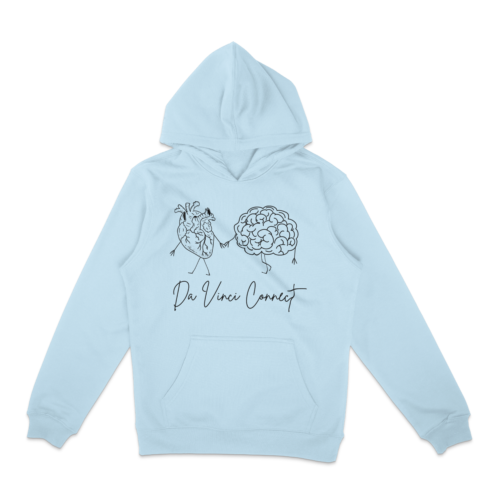 Ice blue pullover hoodie dvc