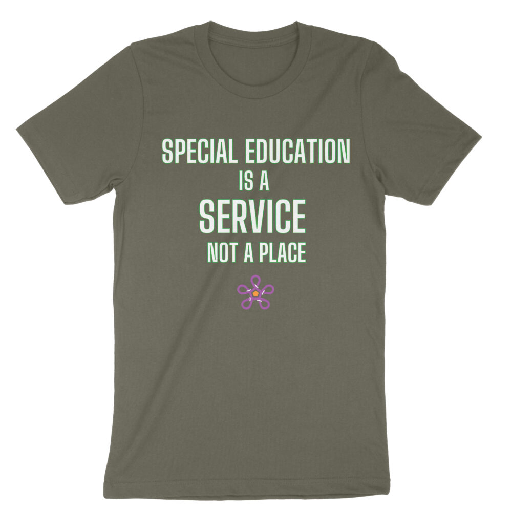 Bellacanvas 3001 front special ed is a service not a place dark olive