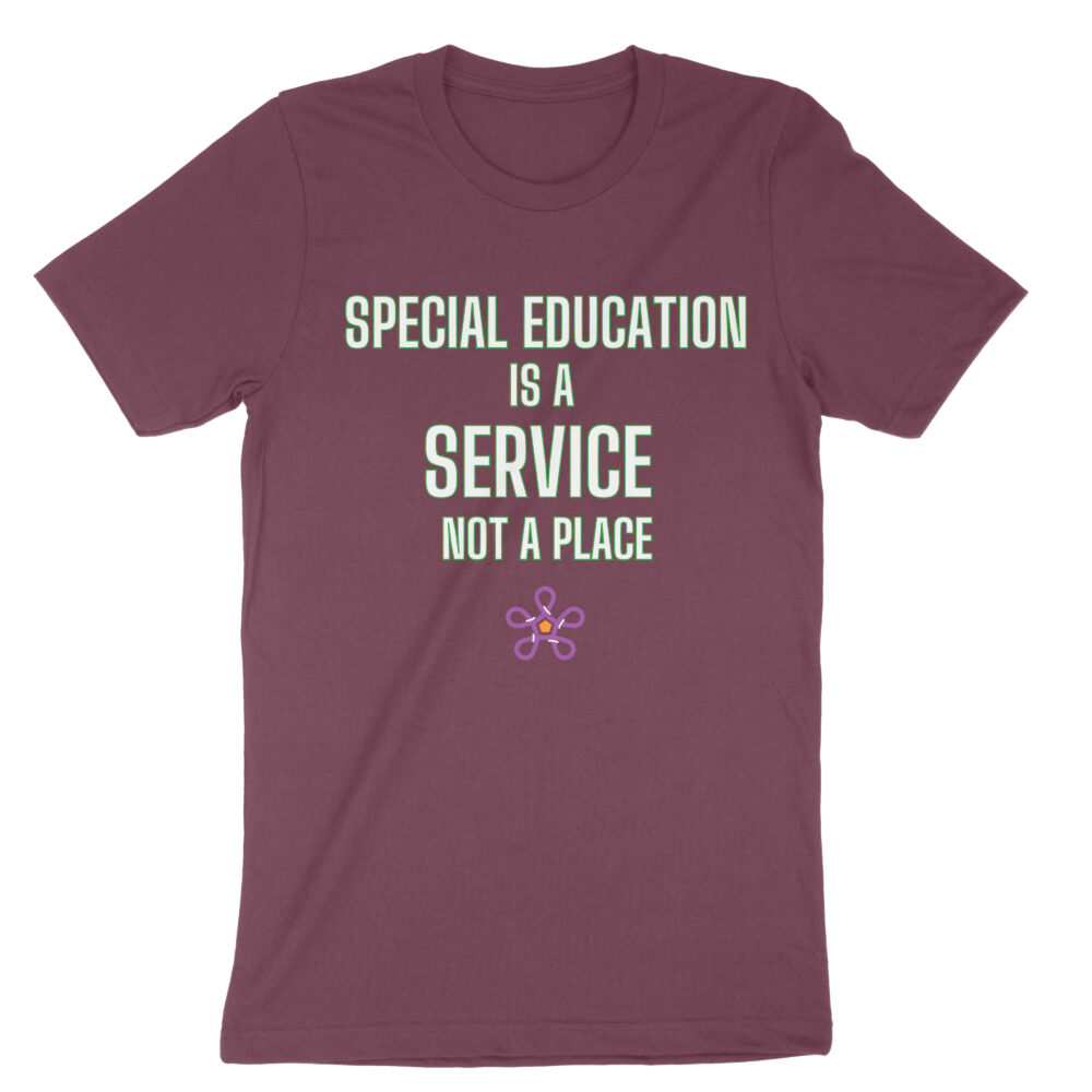 Bellacanvas 3001 front special ed is a service not a place maroon