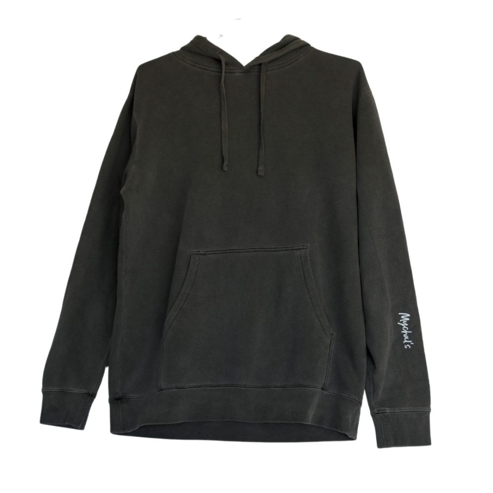 Grey be kind hoodie front