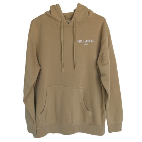 No labels hoodie front