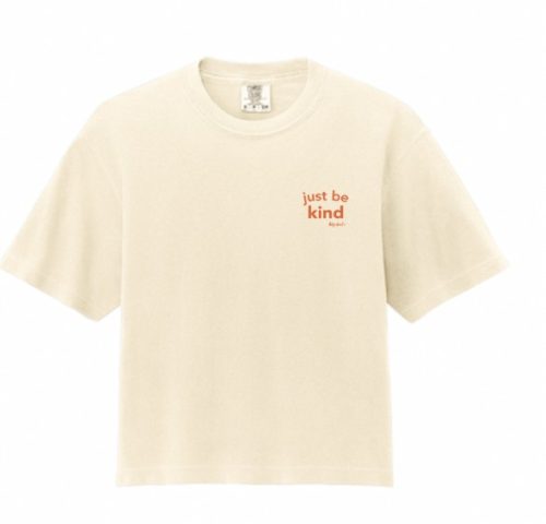 Be kind boxy tee front