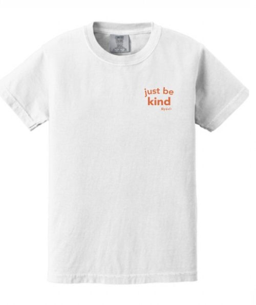 Be kind tee front white