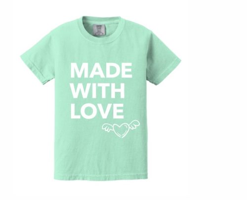 Made with love kids tee