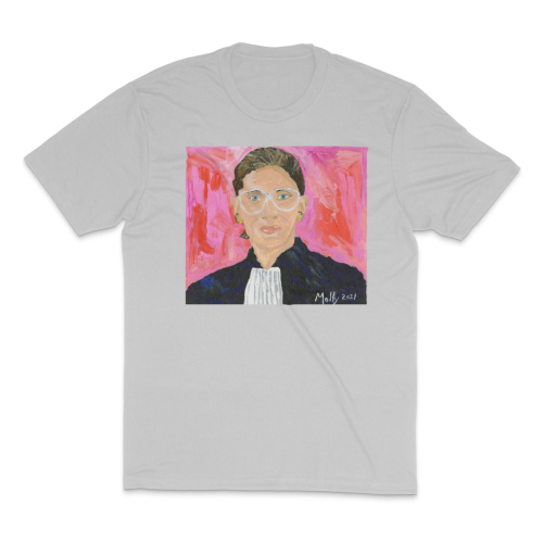 Ruth bader ginsburg silver t shirt