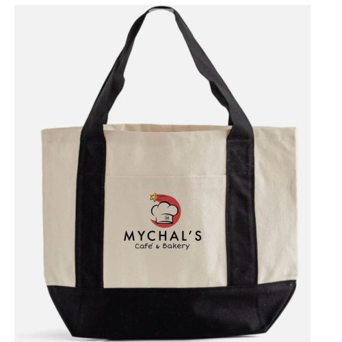 Cafe mini tote black front