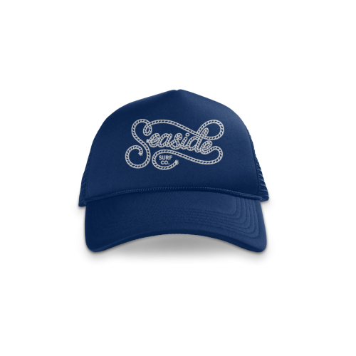Seaside surf co trucker hat navy